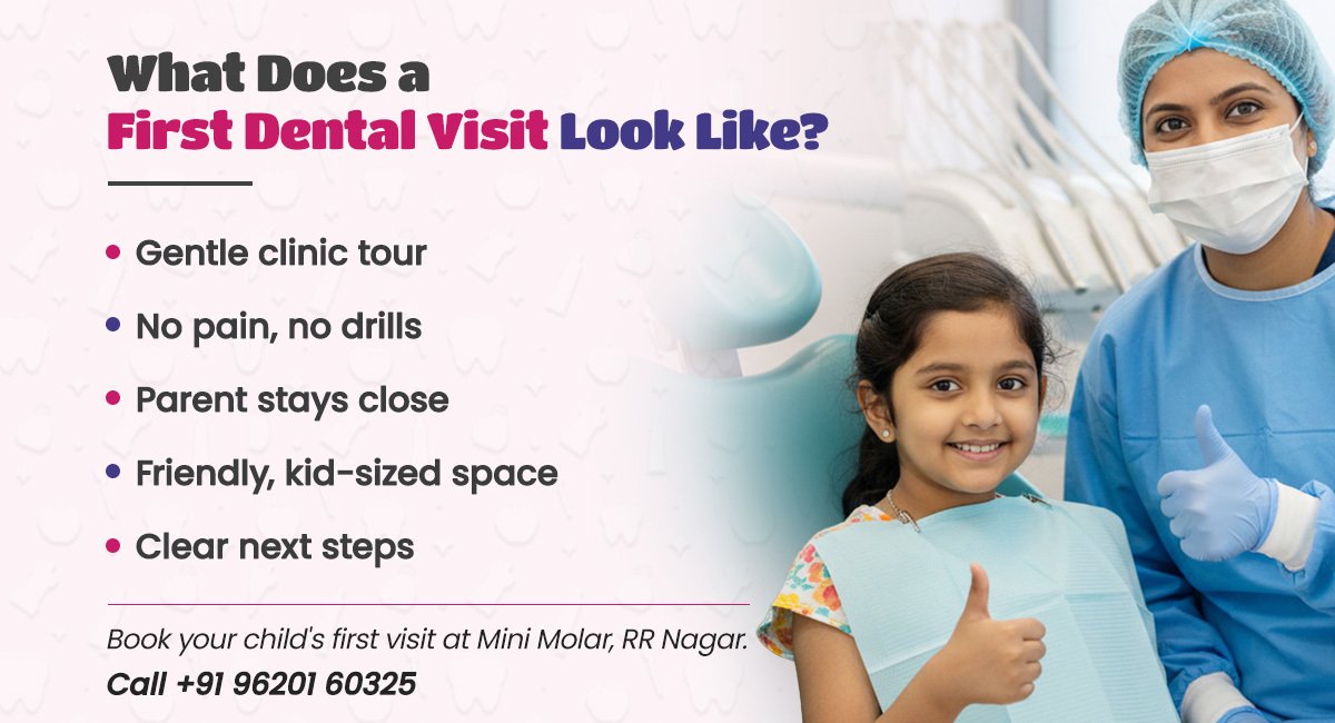 what does a first dental visit look like