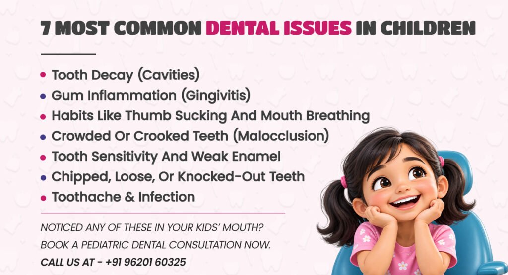 7 most common dental issues in children